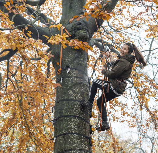 outdoor klatring på efterskole