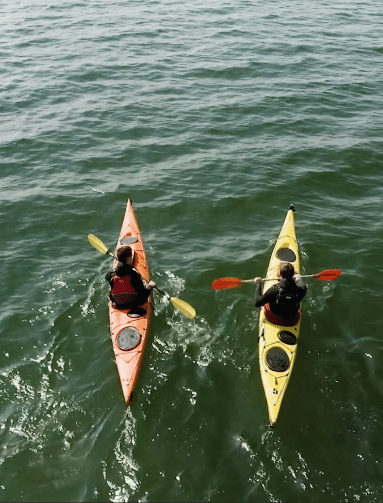 outdoor kayak på adventure efterskole