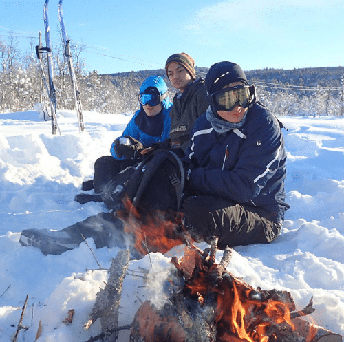 Outdoor efterskole i sneen