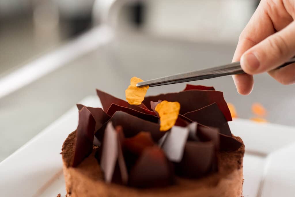 kage dekoration på gastronomi efterskole